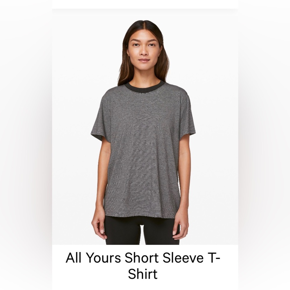 Lulu lemon All Yours Cotton Tee size 8